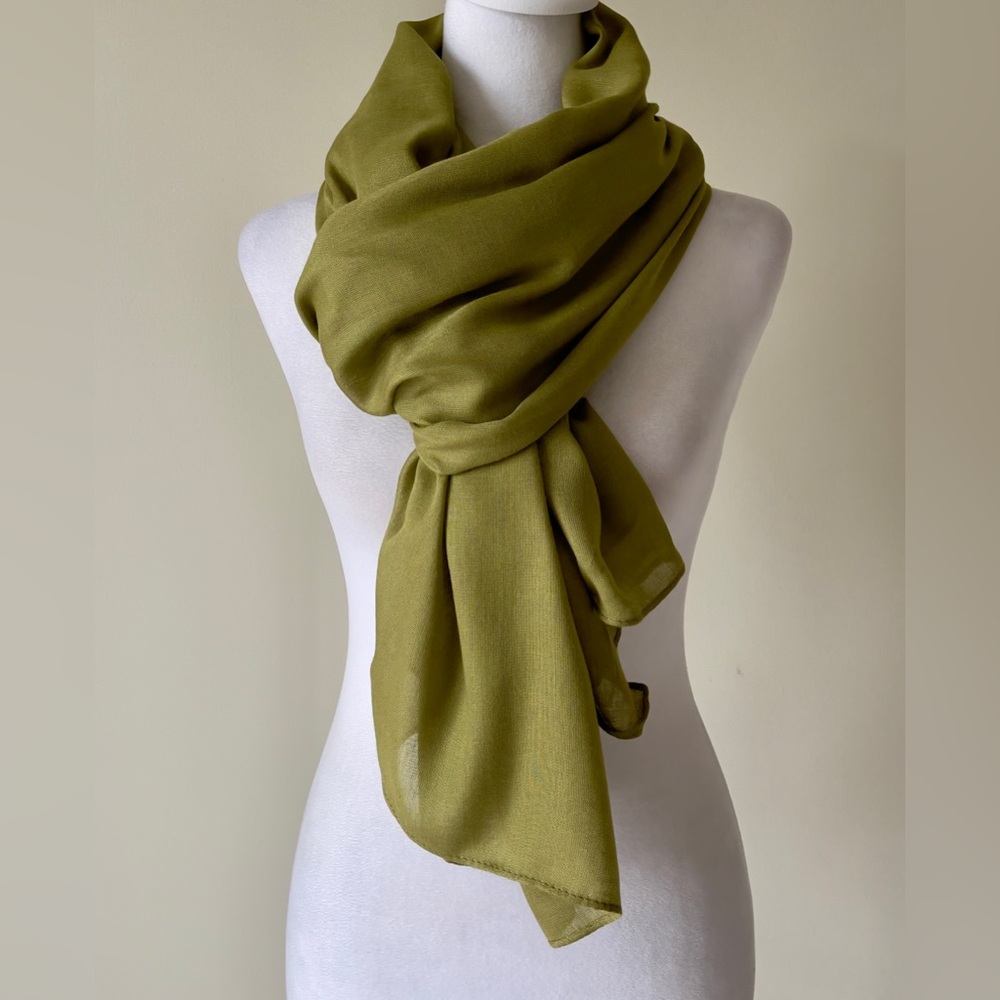 Haute Hijab Olive Green Women's Oversized Scarf